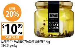Supabarn Meredith marinated goat cheese offer