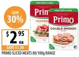 Supabarn Primo sliced meats offer