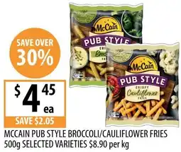 Supabarn Mccain pub style broccoli/cauliflower fries offer