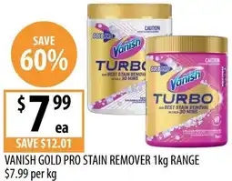Supabarn Vanish gold pro stain remover offer
