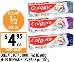 Supabarn Colgate total toothpaste offer