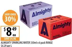 Supabarn Almighty sparkling water offer