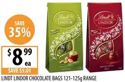 Supabarn Lindt lindor chocolate bags offer