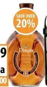 Supabarn Dimple 12 year old blended scotch whisky offer