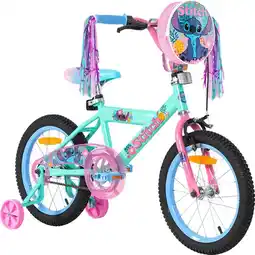 Toymate Disney Stitch 40cm Bike with Training Wheels offer
