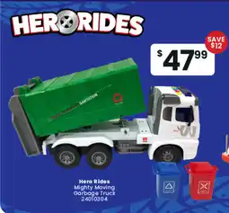 Toymate Hero Rides Mighty Moving Garbage Truck offer