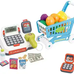 Toymate Wonder Co. Play Blue Trolley & Register Set offer