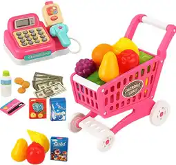 Toymate Wonder Co. Play Pink Trolley & Register Set offer