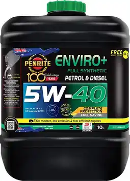 Autobarn Penrite Enviro+ 5W-40 offer