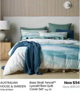Myer AUSTRALIAN HOUSE & GARDEN Bass Strait Tencel Lyocell Fibre Quilt Cover Set offer