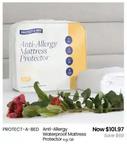 Myer PROTECT-A-BED Anti-Allergy Waterproof Mattress Protector offer
