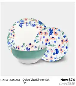 Myer CASA DOMANI Dolce Vita Dinner Set offer