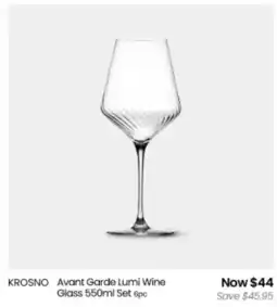 Myer KROSNO Avant Garde Lumi Wine Glass Set offer