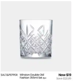 Myer SALT&PEPPER Winston Double Old Fashion Set offer