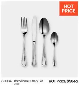Myer ONEIDA Barcelona Cutlery Set offer