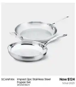 Myer SCANPAN Impact Stainless Steel Frypan Set offer