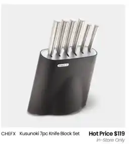 Myer CHEFX Kusunoki Knife Block Set offer