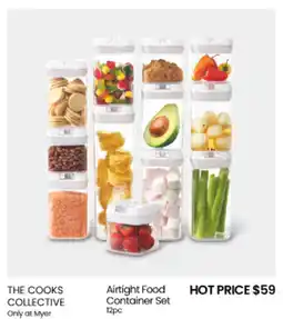 Myer THE COOKS COLLECTIVE Airtight Food Container Set offer