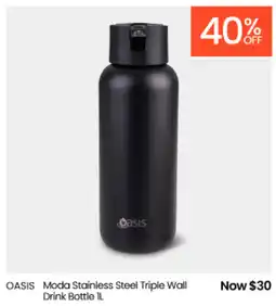 Myer OASIS Moda Stainless Steel Triple Wall Drink Bottle offer