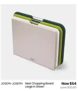 Myer JOSEPH JOSEPH Nest Chopping Board Large in Green offer
