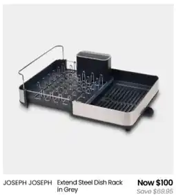 Myer JOSEPH JOSEPH Extend Steel Dish Rack in Grey offer