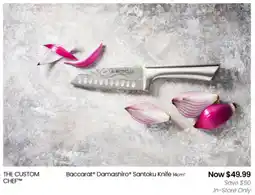 Myer THE CUSTOM CHEF Baccarat Damashiro Santoku Knife offer