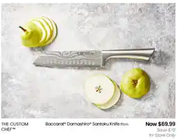 Myer THE CUSTOM CHEF Baccarat Damashiro Santoku Knife offer