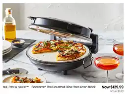 Myer THE COOK SHOP Baccarat The Gourmet Slice Pizza Oven Black offer