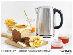 Myer THE COOK SHOP Baccarat The Boiling Point Kettle Silver offer