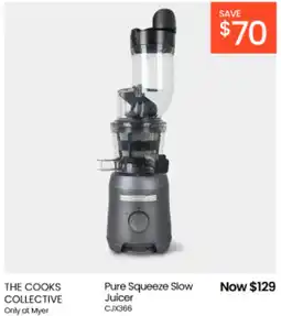 Myer THE COOKS COLLECTIVE Pure Squeeze Slow Juicer offer