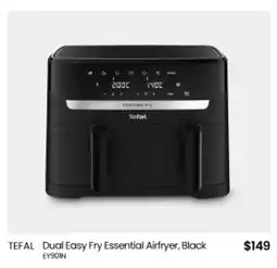 Myer TEFAL Dual Easy Fry Essential Airfryer offer