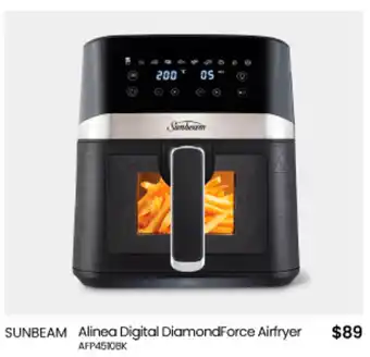 Myer SUNBEAM Alinea Digital DiamondForce Airfryer offer