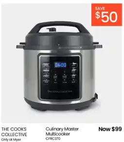 Myer THE COOKS COLLECTIVE Culinary Master Multicooker offer