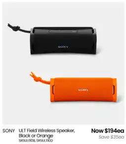 Myer SONY ULT Field Wireless Speaker offer