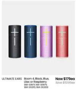 Myer ULTIMATE EARS Boom 4 offer
