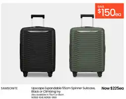 Myer SAMSONITE Upscape Expandable Spinner Suitcase offer