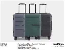 Myer MONSAC Atmosphere Hardside Suitcase offer