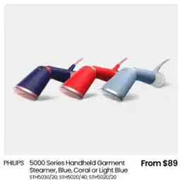 Myer PHILIPS 5000 Series Handheld Garment Steamer offer