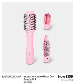 Myer MERMADE HAIR Interchangable Blow Dry Brush offer