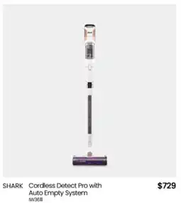 Myer SHARK Cordless Detect Pro with Auto Empty System offer