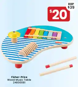 Toymate Fisher-Price Wood Music Table offer