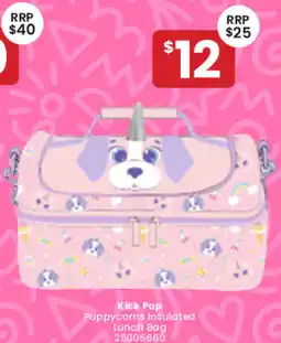 Toymate Kick Pop Puppycorns Insulated Lunch Bag offer