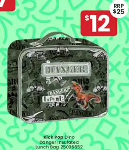 Toymate Kick Pop Dino Danger Insulated Lunch Bag offer