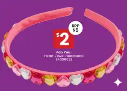 Toymate Fab You! Heart Jewel Headband offer