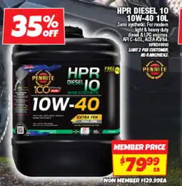 Autobarn HPR DIESEL 10 10W-40 offer