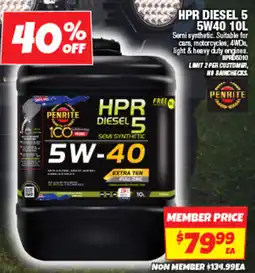 Autobarn HPR DIESEL 5 5W40 offer
