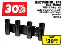 Autobarn Removable bull bar rod holder offer