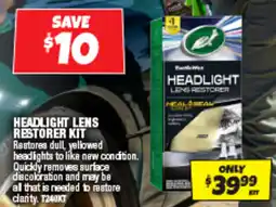 Autobarn Headlight lens restorer kit offer