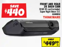 Autobarn Front and rear 2k dash cam offer