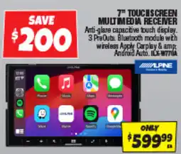 Autobarn 7" touchscreen multimedia receiver offer
